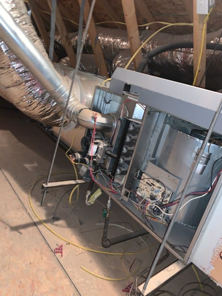 Energy-Efficient HVAC Upgrade in Attic